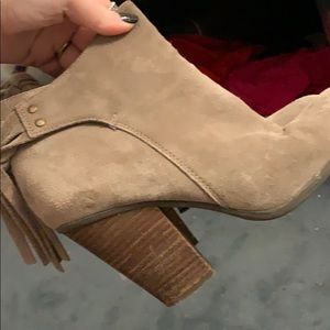 Taupe booties